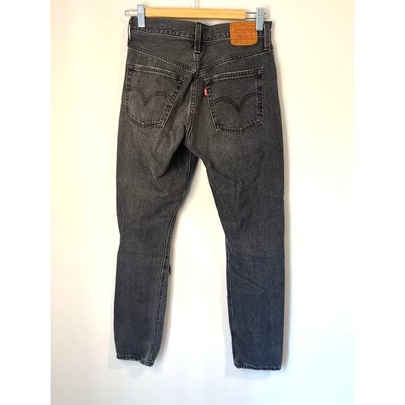 Levi’s 501 Women's Skinny Distressed Black Jeans from Urban Outfitters sz. 25 - Picture 2 of 11